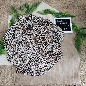 Worthington Long Sleeve Button Down Blouse